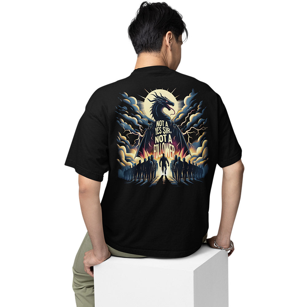 imagine dragons oversized t shirt - not a yes sir, not a follower music t-shirt black buy online india the banyan tee tbt men women girls boys unisex
