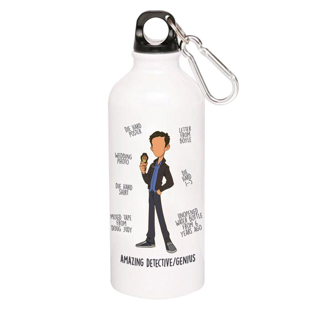 brooklyn nine-nine amazing detective / genius sipper steel water bottle flask gym shaker tv & movies buy online india the banyan tee tbt men women girls boys unisex  stranger things eleven demogorgon shadow monster dustin quote vector art clothing accessories merchandise