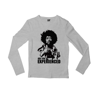 jimi hendrix are you experienced full sleeves long sleeves music band buy online india the banyan tee tbt men women girls boys unisex gray