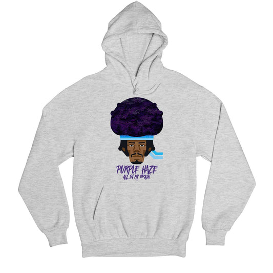 jimi hendrix purple haze hoodie hooded sweatshirt winterwear music band buy online usa united states of america the banyan tee tbt men women girls boys unisex gray