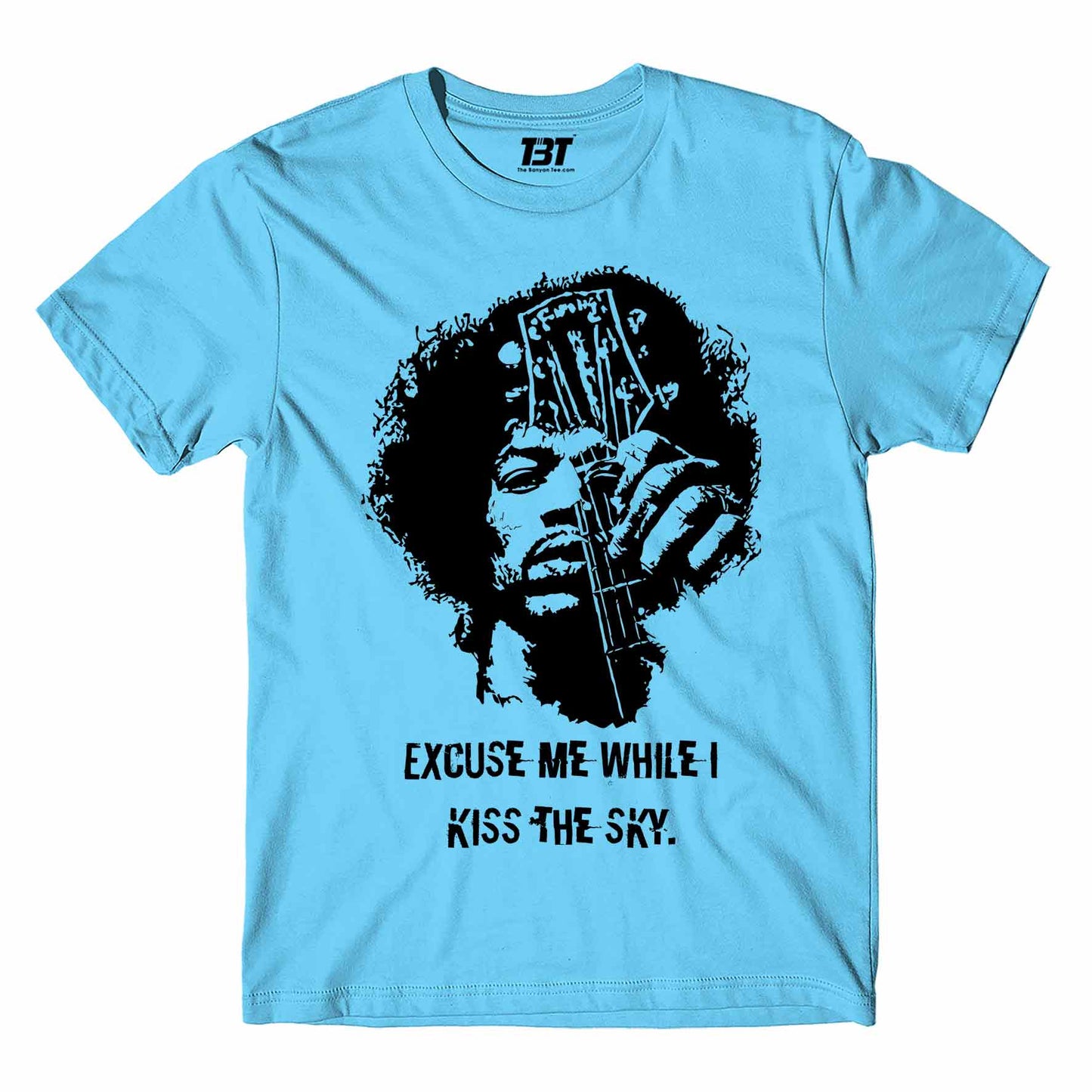 jimi hendrix kiss the sky t-shirt music band buy online united states of america usa the banyan tee tbt men women girls boys unisex gray