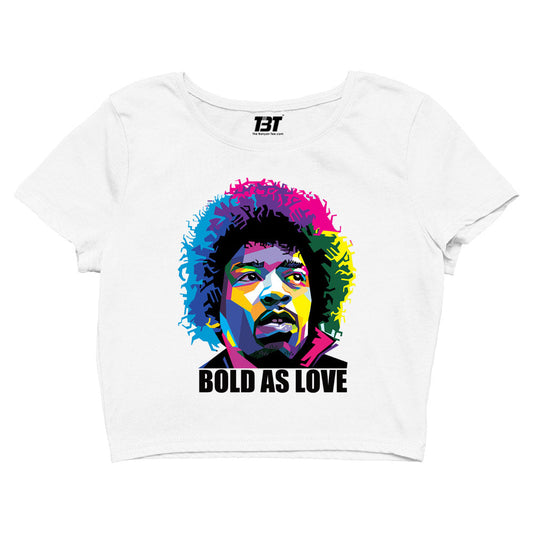 jimi hendrix bold as love crop top music band buy online united states of america usa the banyan tee tbt men women girls boys unisex white