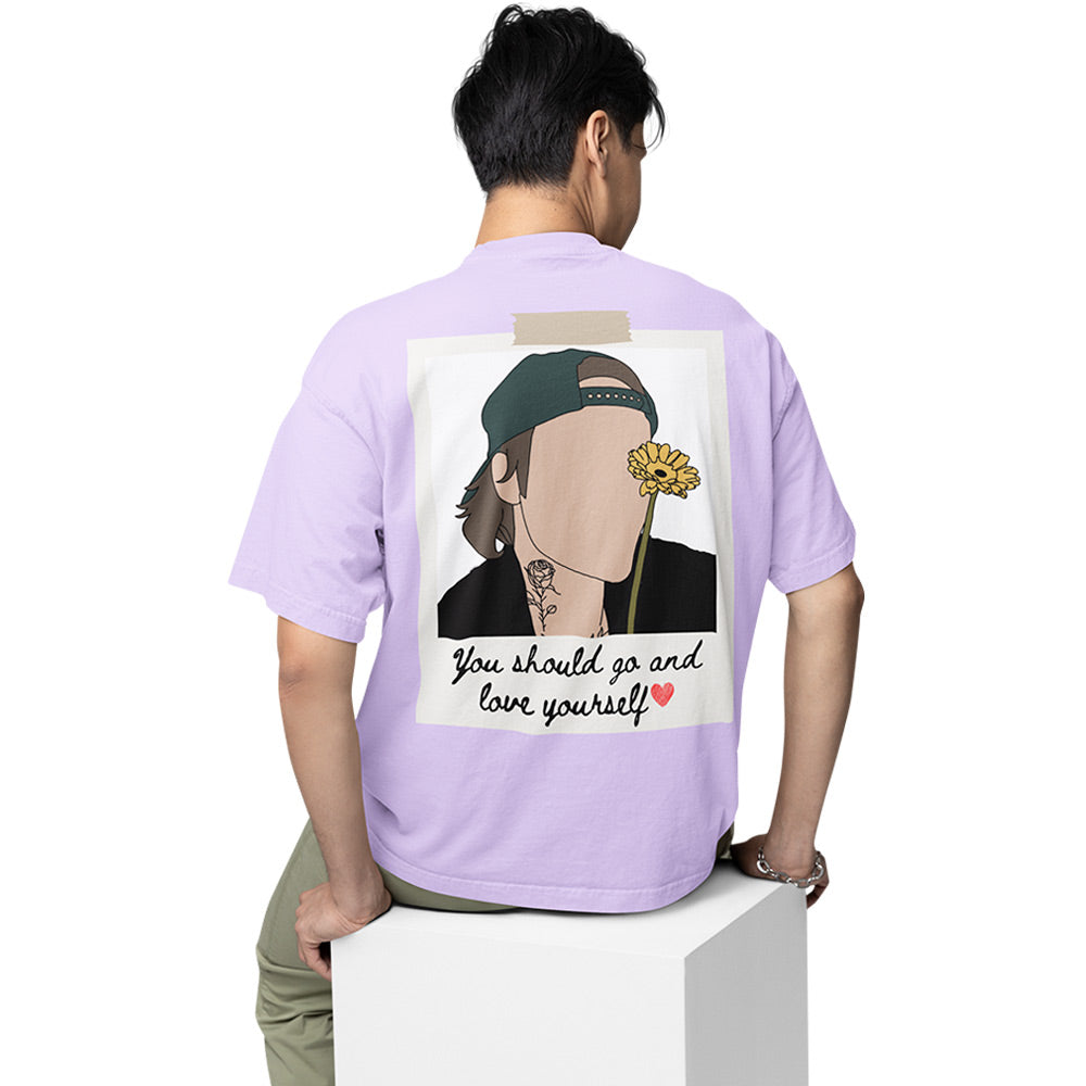 justin bieber oversized t shirt - love yourself music t-shirt lavender buy online india the banyan tee tbt men women girls boys unisex