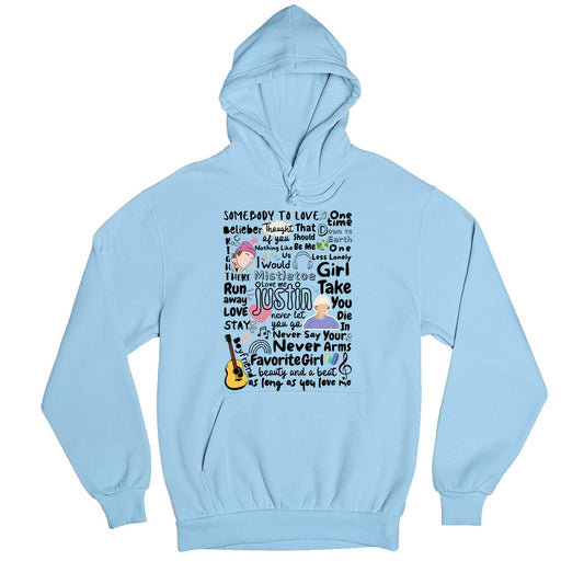 justin bieber bieber beats hoodie hooded sweatshirt winterwear music band buy online united states usa the banyan tee tbt men women girls boys unisex baby blue