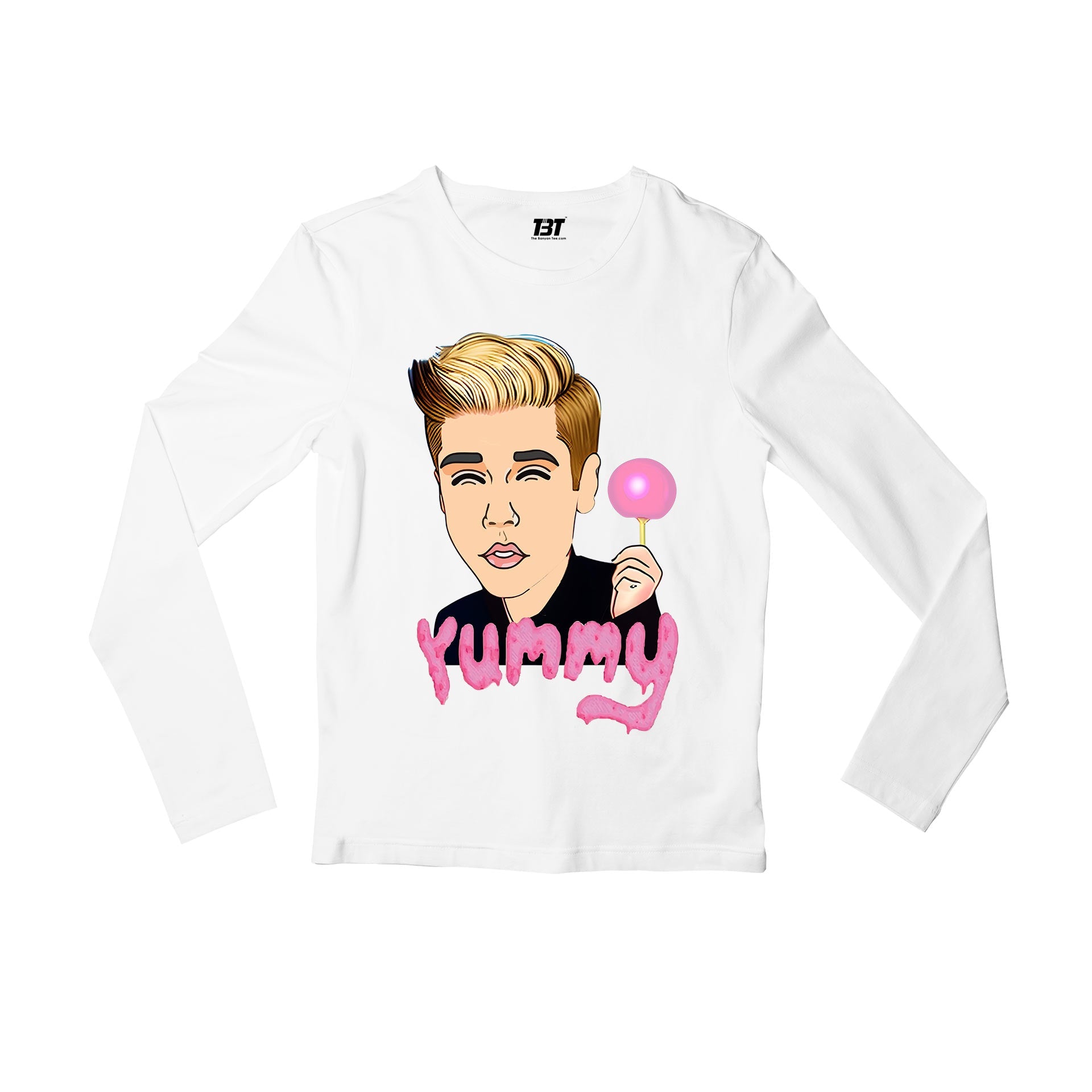 justin bieber yummy full sleeves long sleeves music band buy online india the banyan tee tbt men women girls boys unisex navy