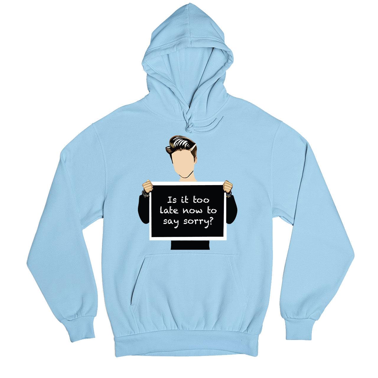 ustin bieber sorry hoodie hooded sweatshirt winterwear music band buy online usa united states of america the banyan tee tbt men women girls boys unisex baby blue