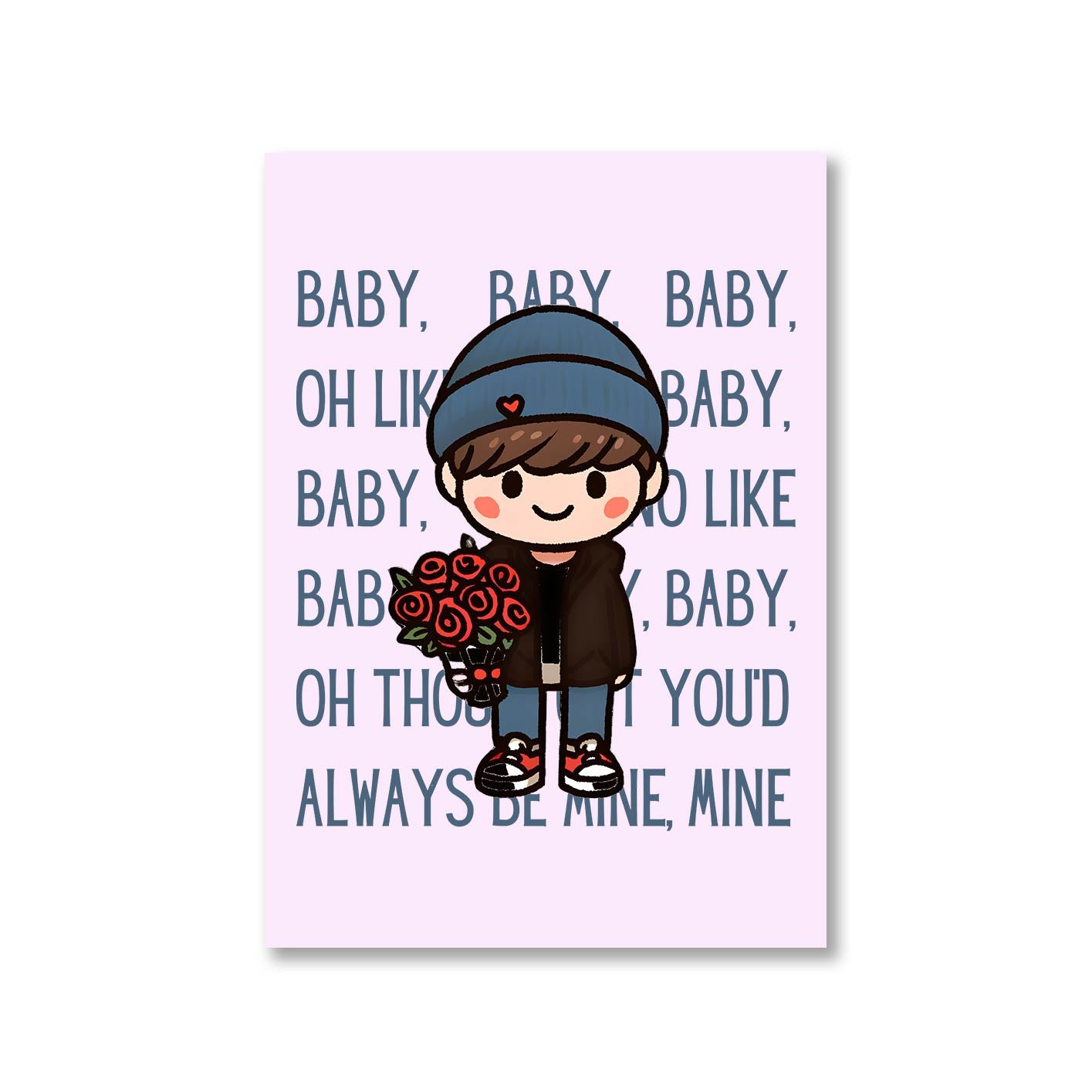 justin bieber baby poster wall art buy online united states of america usa the banyan tee tbt a4