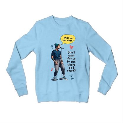 justin bieber what do you mean sweatshirt upper winterwear music band buy online united states usa the banyan tee tbt men women girls boys unisex navy
