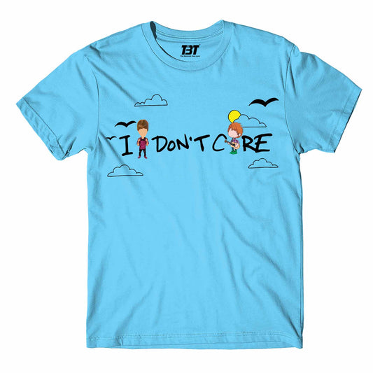 justin bieber i don't care t-shirt music band buy online united states of america usa the banyan tee tbt men women girls boys unisex sky blue