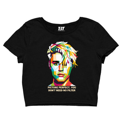 justin bieber intentions crop top music band buy online united states of america usa the banyan tee tbt men women girls boys unisex black