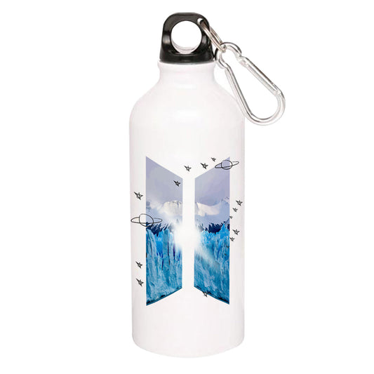 BTS Sipper Metal Water Bottle The Banyan Tee TBT for gym girls adults straw drinking stylish online 1 litre milton 750 ml Bangtan Boys K Pop Music
