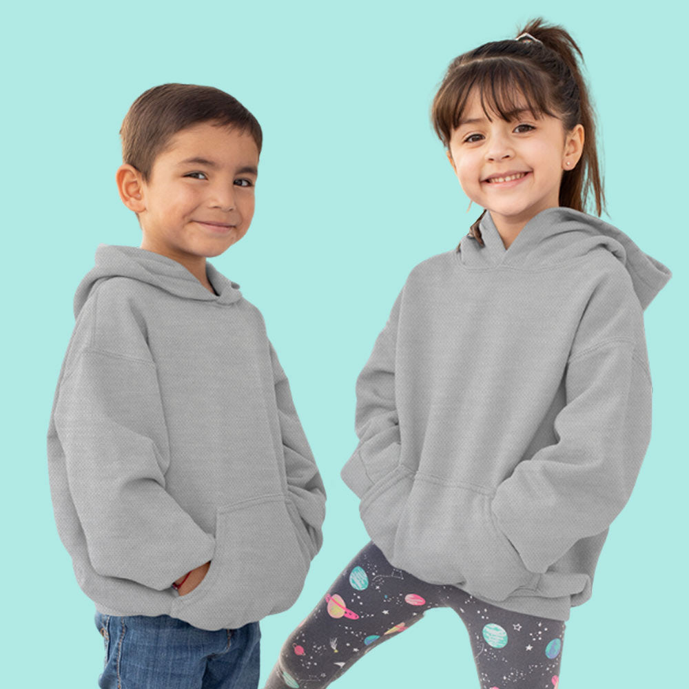 gray melange the banyan tee kids hoodie hooded sweatshirt