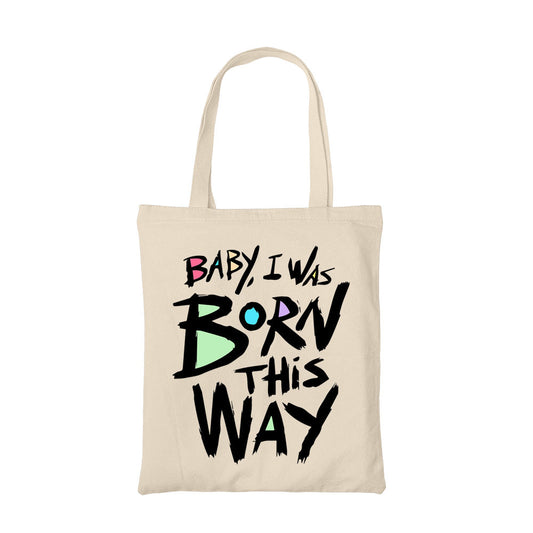 lady gaga born this way tote bag hand printed cotton women men unisex