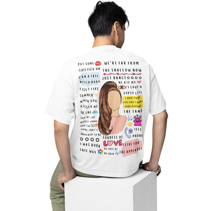 lady gaga oversized t shirt - gagaverse music t-shirt white buy online india the banyan tee tbt men women girls boys unisex