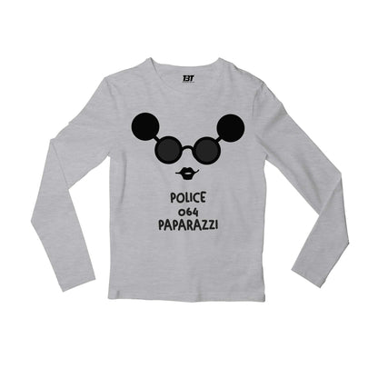 lady gaga paparazzi full sleeves long sleeves music band buy online india the banyan tee tbt men women girls boys unisex gray