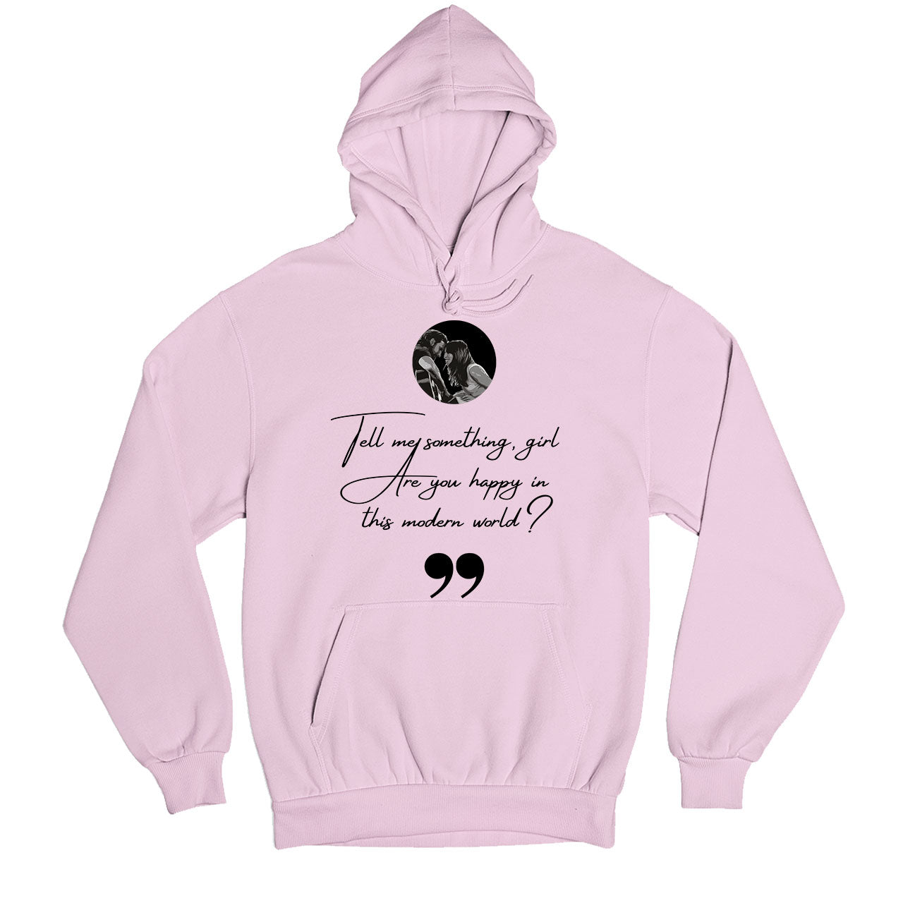 lady gaga shallow hoodie hooded sweatshirt winterwear music band buy online usa united states of america the banyan tee tbt men women girls boys unisex baby pink