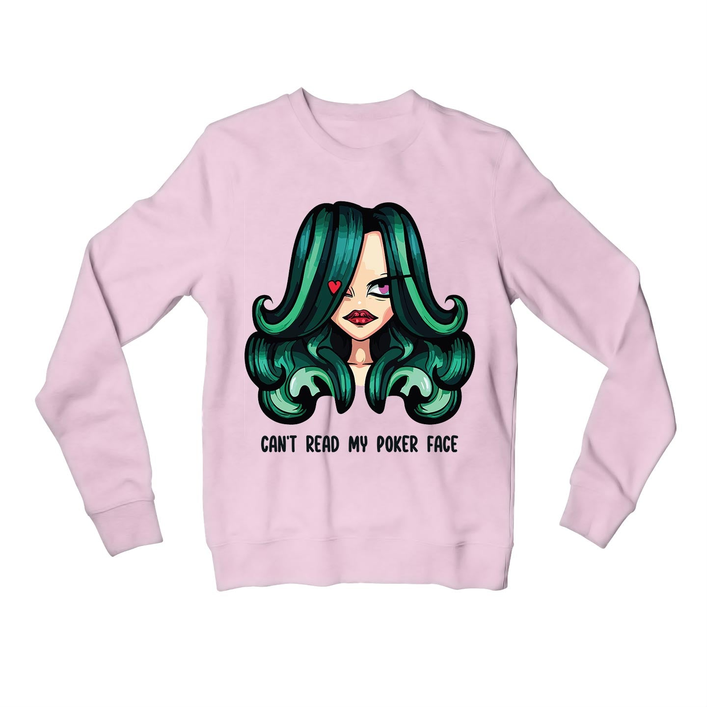 lady gaga poker face sweatshirt upper winterwear music band buy online united states of america usa the banyan tee tbt men women girls boys unisex baby pink