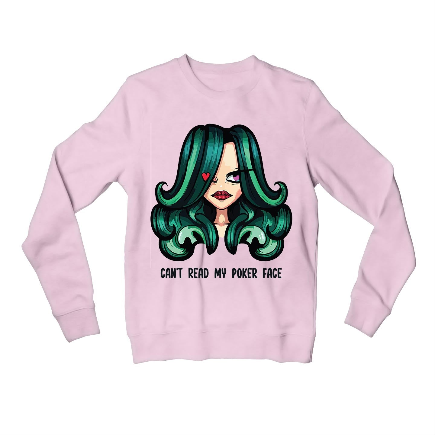 lady gaga poker face sweatshirt upper winterwear music band buy online united states usa the banyan tee tbt men women girls boys unisex baby pink