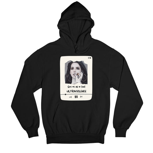 lana del rey ultraviolence hoodie hooded sweatshirt winterwear music band buy online united states of america usa the banyan tee tbt men women girls boys unisex black 