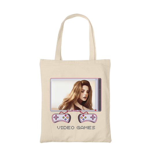 lana del rey video games tote bag music band buy online united states of america usa the banyan tee tbt men women girls boys unisex  