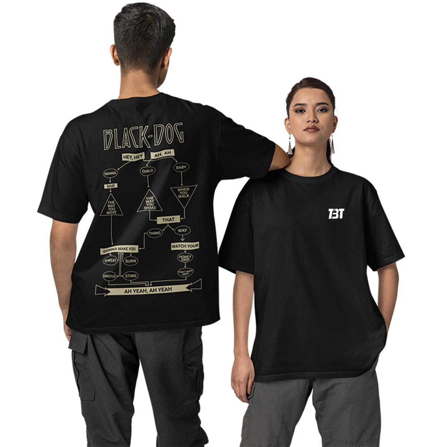 Oversized T shirt - Black Dog Rhapsody