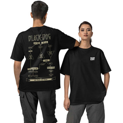 Oversized T shirt - Black Dog Rhapsody