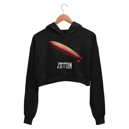 Led Zeppelin Crop Hoodie - Zeppelin Crop Hooded Sweatshirt for Women The Banyan Tee TBT