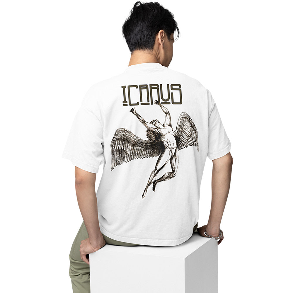 led zeppelin oversized t shirt - icarus music t-shirt white buy online india the banyan tee tbt men women girls boys unisex