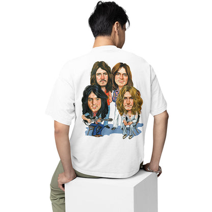 led zeppelin oversized t shirt - the rock legends music t-shirt white buy online india the banyan tee tbt men women girls boys unisex