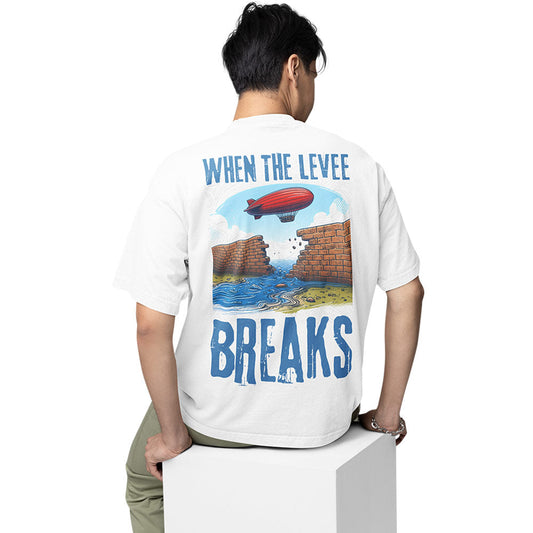 led zeppelin oversized t shirt - when the levee breaks music t-shirt white buy online india the banyan tee tbt men women girls boys unisex