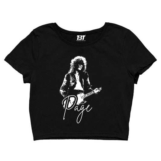 Led Zeppelin Crop Top - Jimmy Page Crop Top The Banyan Tee TBT