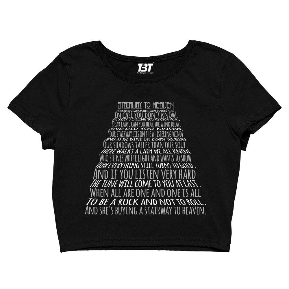 Led Zeppelin Crop Top - Stairway To Heaven Crop Top The Banyan Tee TBT