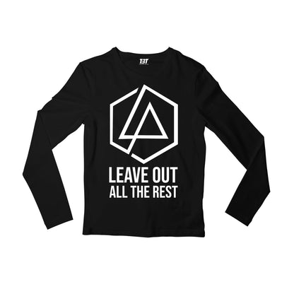 linkin park leave out all the rest full sleeves long sleeves music band buy online india the banyan tee tbt men women girls boys unisex black