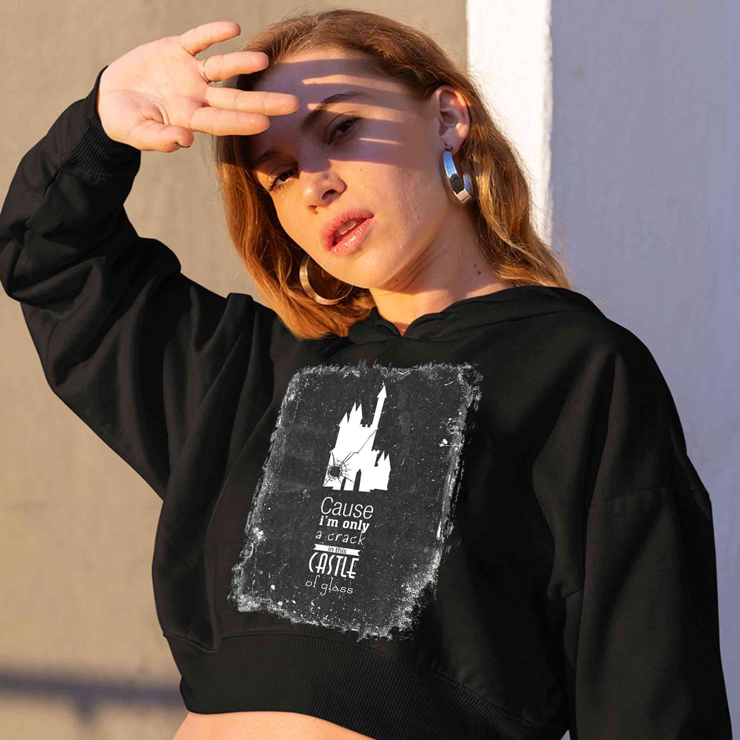 linkin park castle of glass crop hoodie hooded sweatshirt upper winterwear music band buy online india the banyan tee tbt men women girls boys unisex black