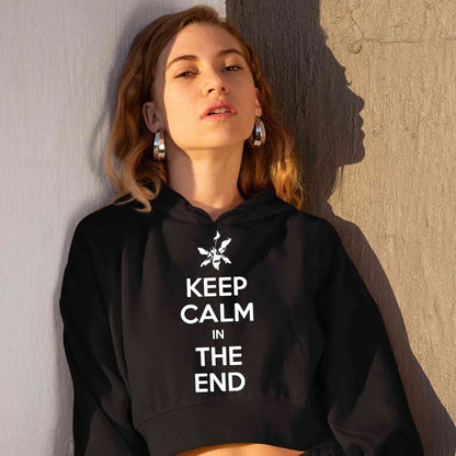 linkin park keep calm crop hoodie hooded sweatshirt upper winterwear music band buy online india the banyan tee tbt men women girls boys unisex black