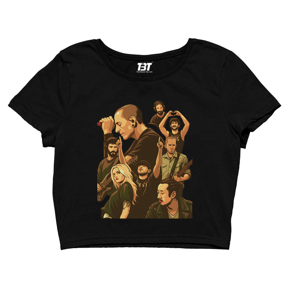 linkin park lp reborn crop top music band buy online united states usa the banyan tee tbt men women girls boys unisex s