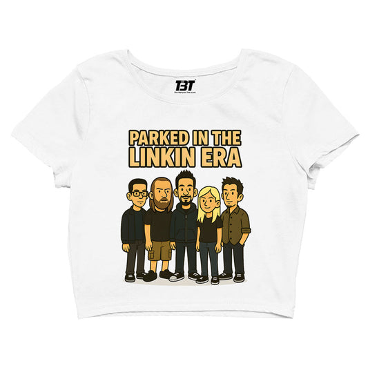 linkin park parked in the linkin era crop top music band buy online united states usa the banyan tee tbt men women girls boys unisex s