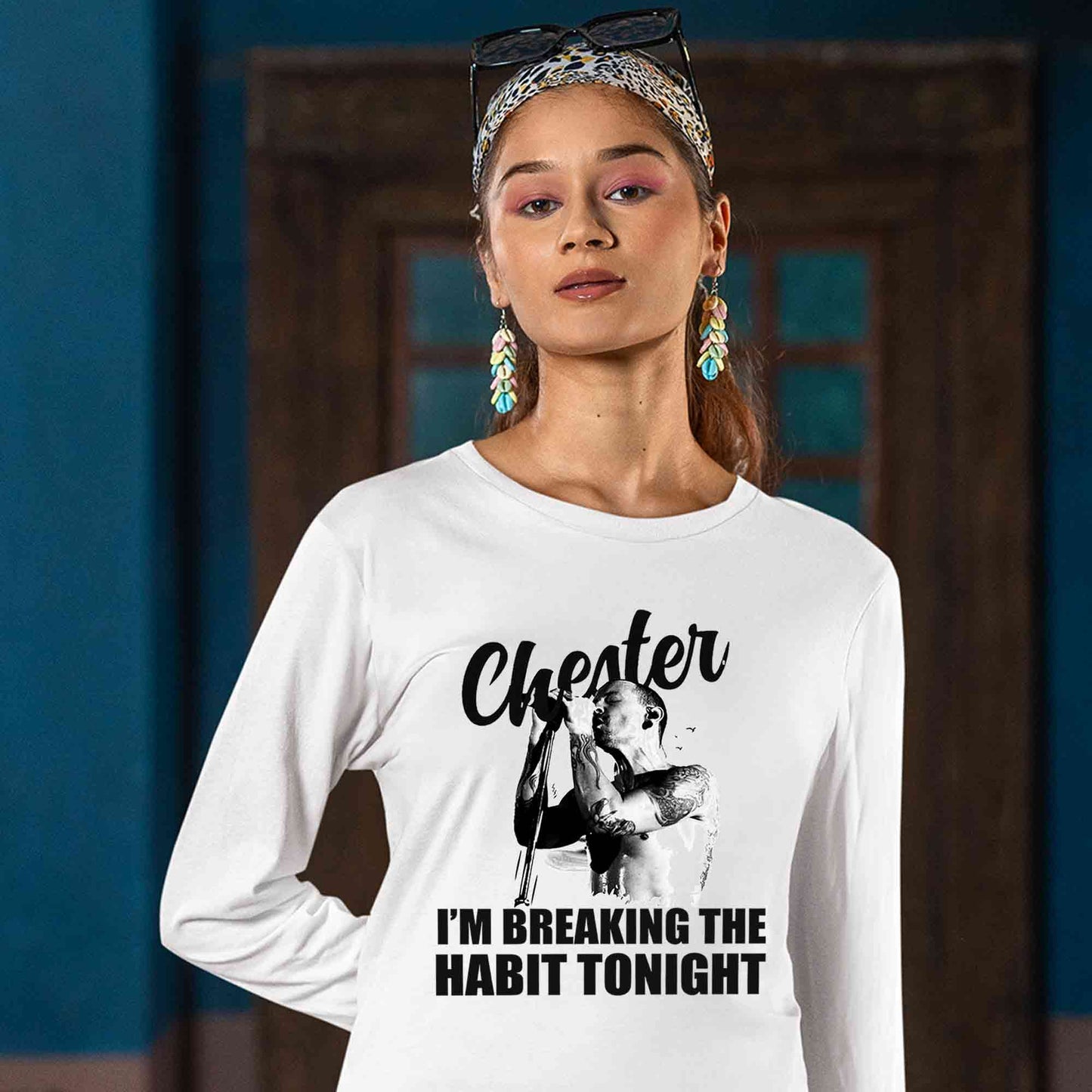 linkin park breaking the habit full sleeves long sleeves music band buy online india the banyan tee tbt men women girls boys unisex white