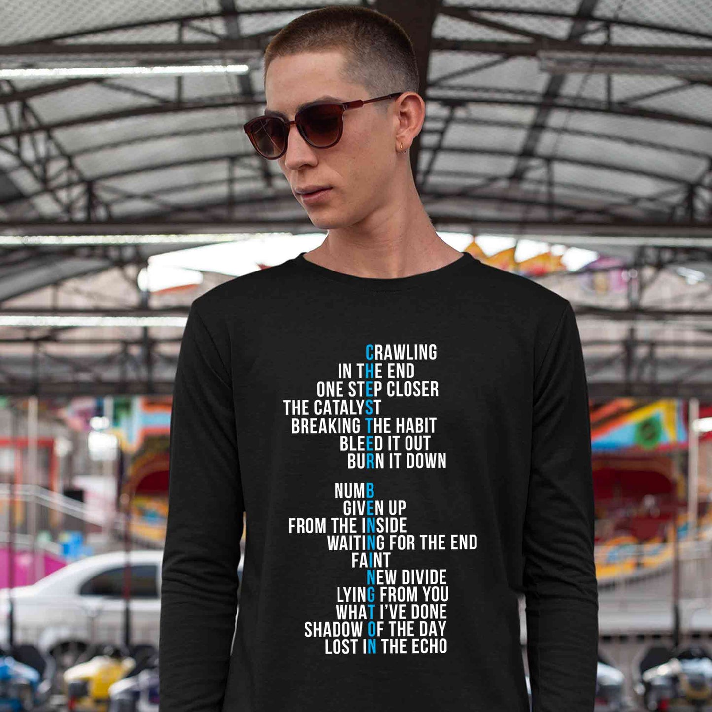 linkin park chester full sleeves long sleeves music band buy online india the banyan tee tbt men women girls boys unisex black