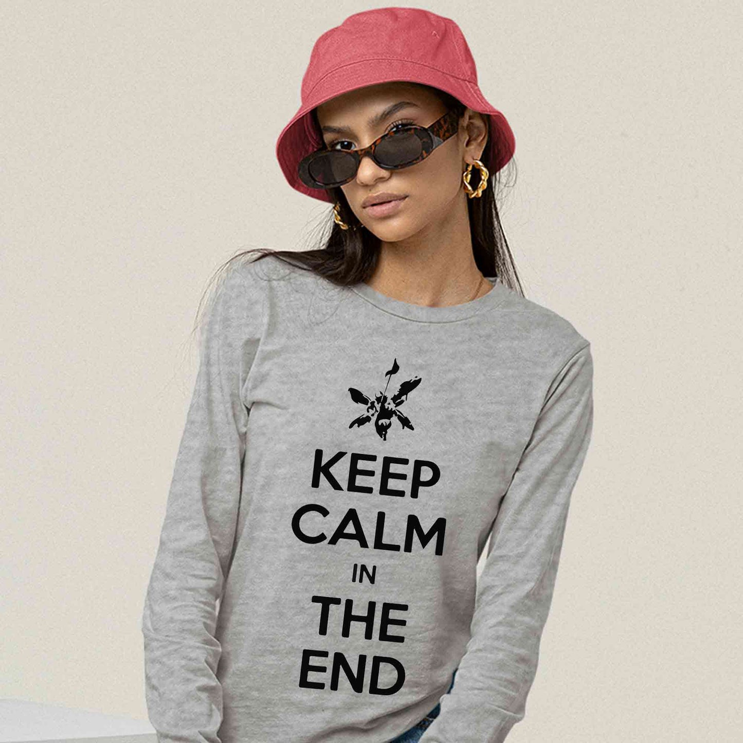 linkin park keep calm full sleeves long sleeves music band buy online india the banyan tee tbt men women girls boys unisex gray