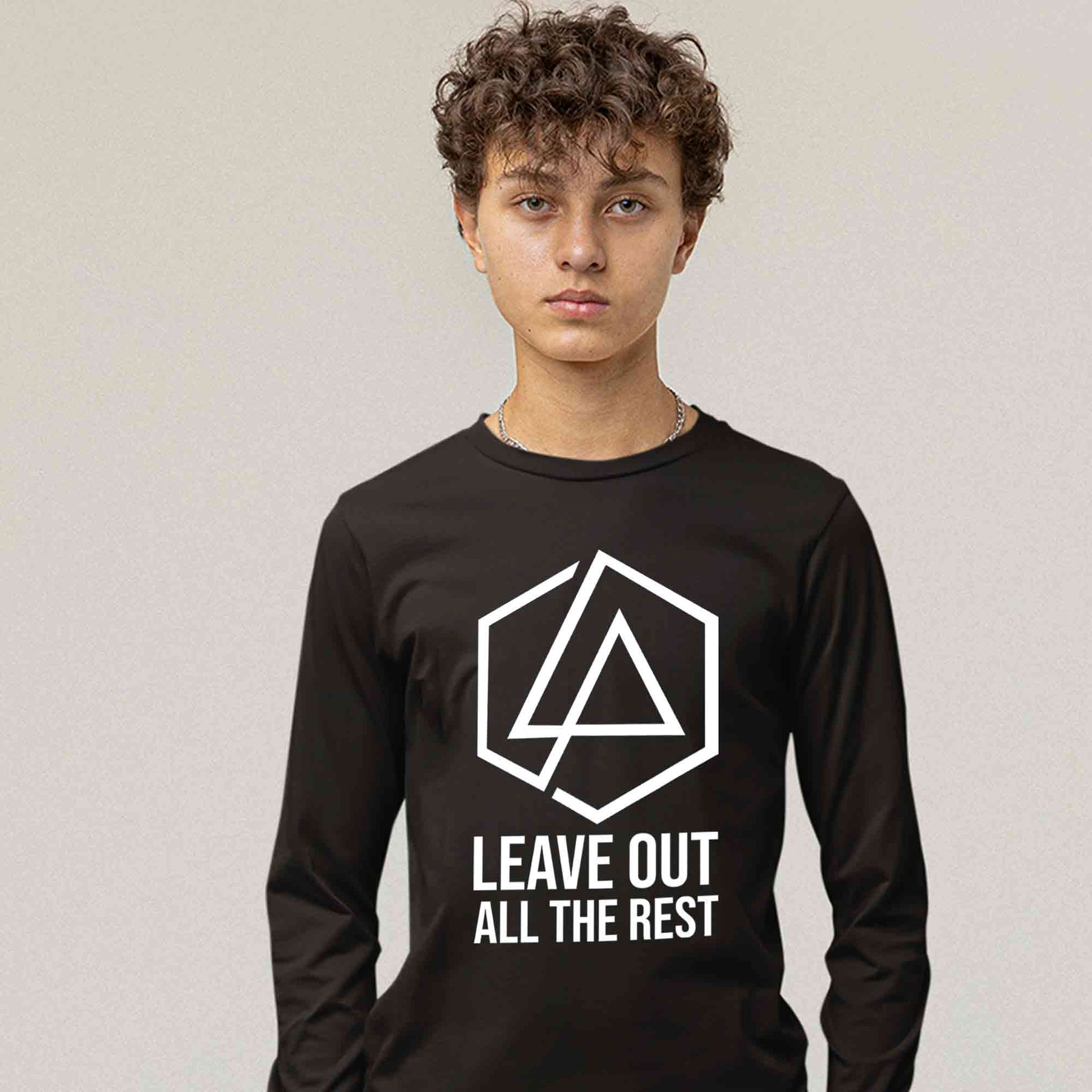 linkin park leave out all the rest full sleeves long sleeves music band buy online india the banyan tee tbt men women girls boys unisex black