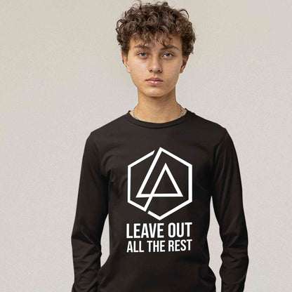linkin park leave out all the rest full sleeves long sleeves music band buy online india the banyan tee tbt men women girls boys unisex black