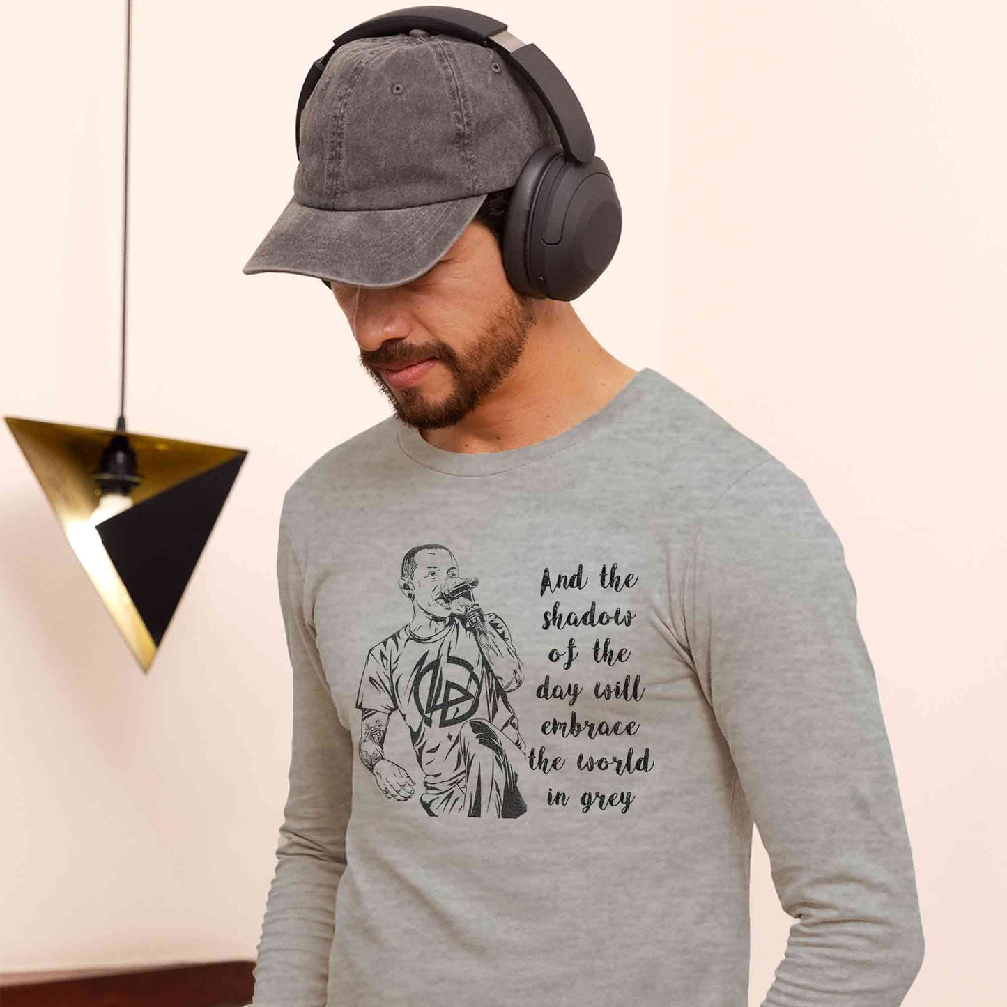 linkin park shadow of the day full sleeves long sleeves music band buy online india the banyan tee tbt men women girls boys unisex gray