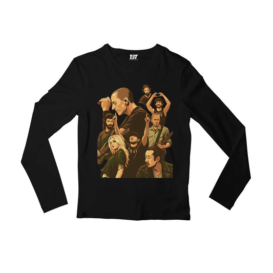 linkin park lp reborn full sleeves long sleeves music band buy online united states usa the banyan tee tbt men women girls boys unisex black