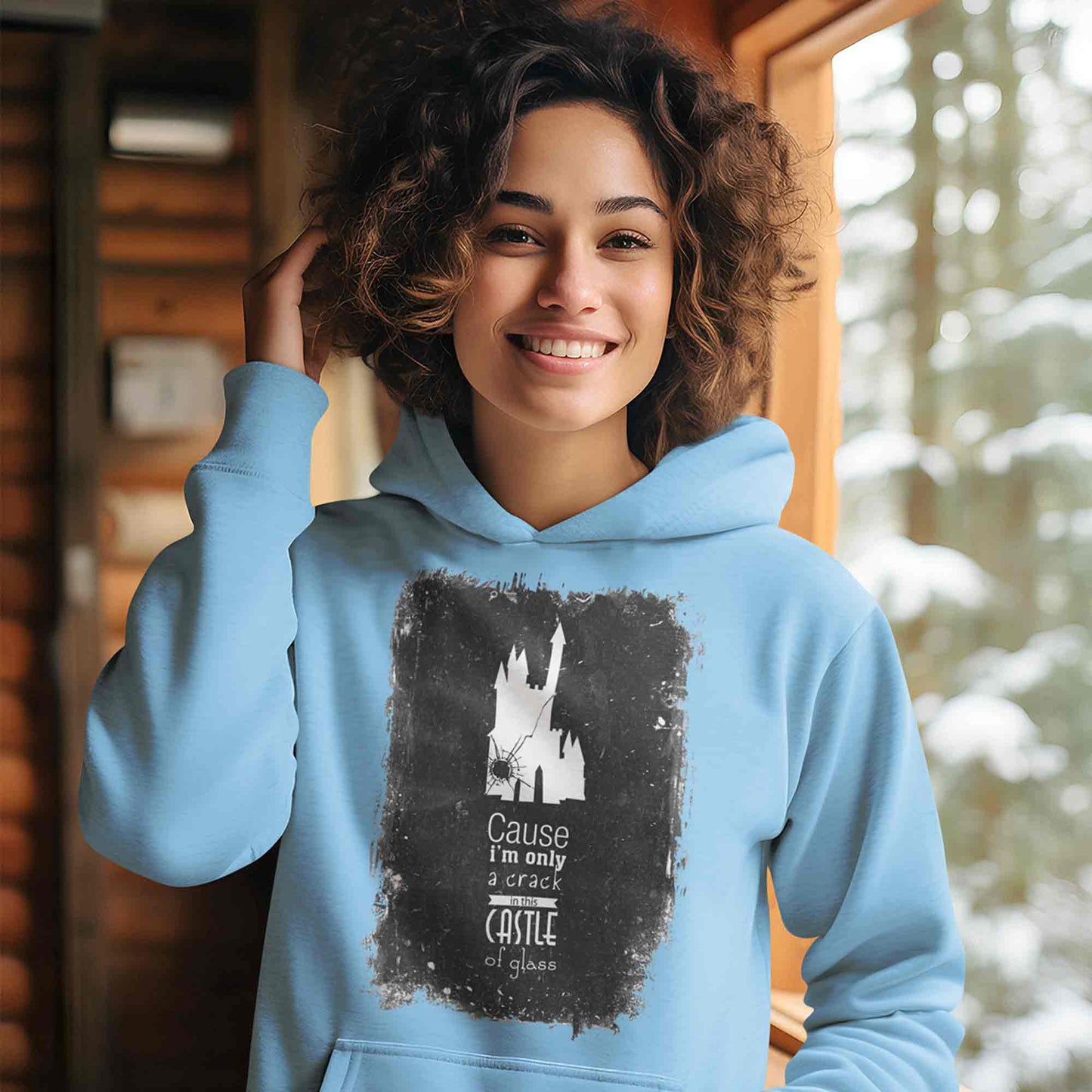 linkin park castle of glass hoodie hooded sweatshirt winterwear music band buy online usa united states of america the banyan tee tbt men women girls boys unisex baby blue