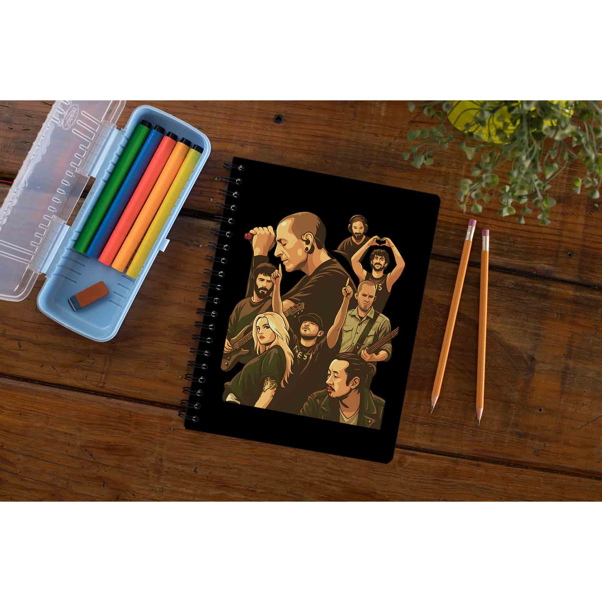 linkin park lp reborn notebook notepad diary buy online united states usa the banyan tee tbt unruled
