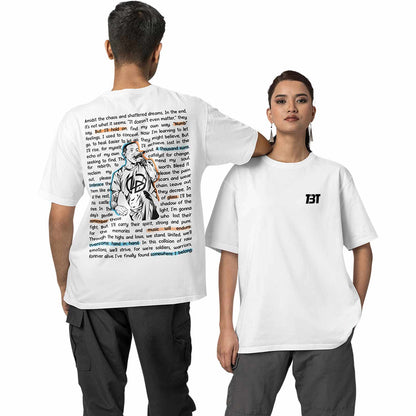 linkin park oversized t shirt - song story music t-shirt white buy online india the banyan tee tbt men women girls boys unisex