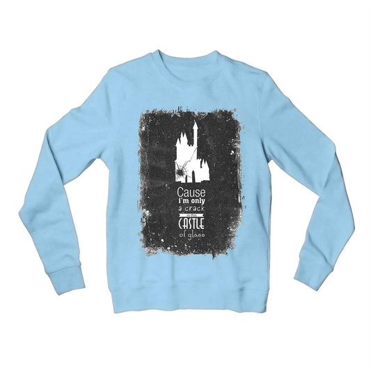 linkin park castle of glass sweatshirt upper winterwear music band buy online united states of america usa the banyan tee tbt men women girls boys unisex baby blue