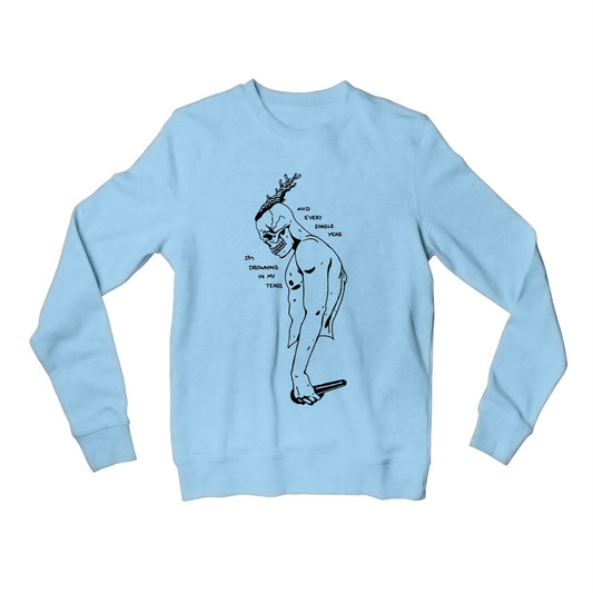 inkin park numb sweatshirt upper winterwear music band buy online united states usa the banyan tee tbt men women girls boys unisex baby blue