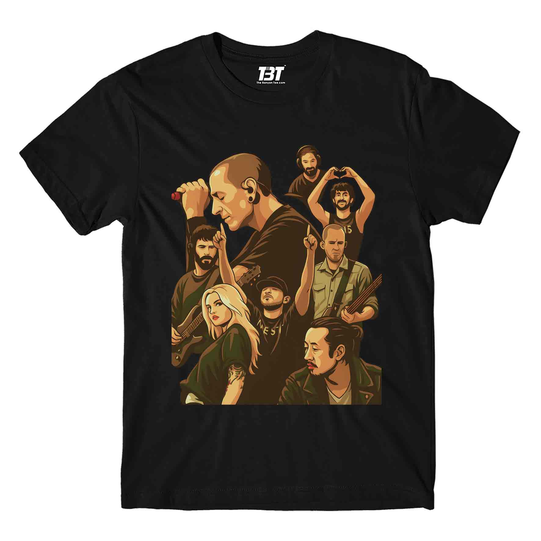 linkin park lp reborn t-shirt music band buy online united states usa the banyan tee tbt men women girls boys unisex black